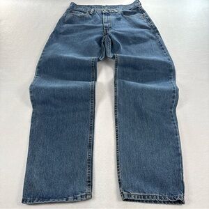Levi's 550 Straight Leg Jeans Men's 34x34 Relaxed Fit Y2K Faded Dark Wash EUC